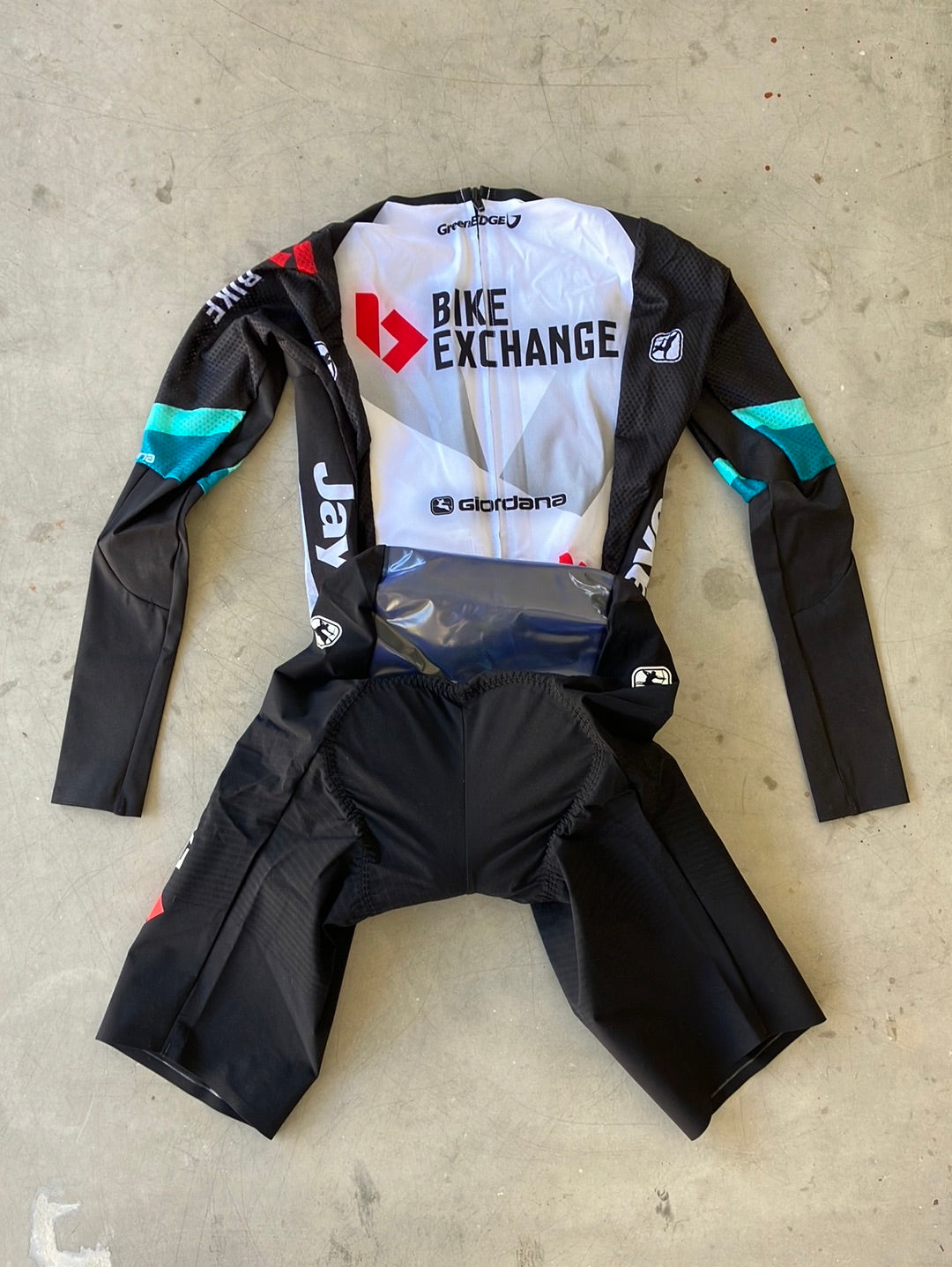 TT Suit Long Sleeve Aero Race Suit Pockets Time Trial Skinsuit| Giordana | Bianchi Bike Exchange | Pro Cycling Kit