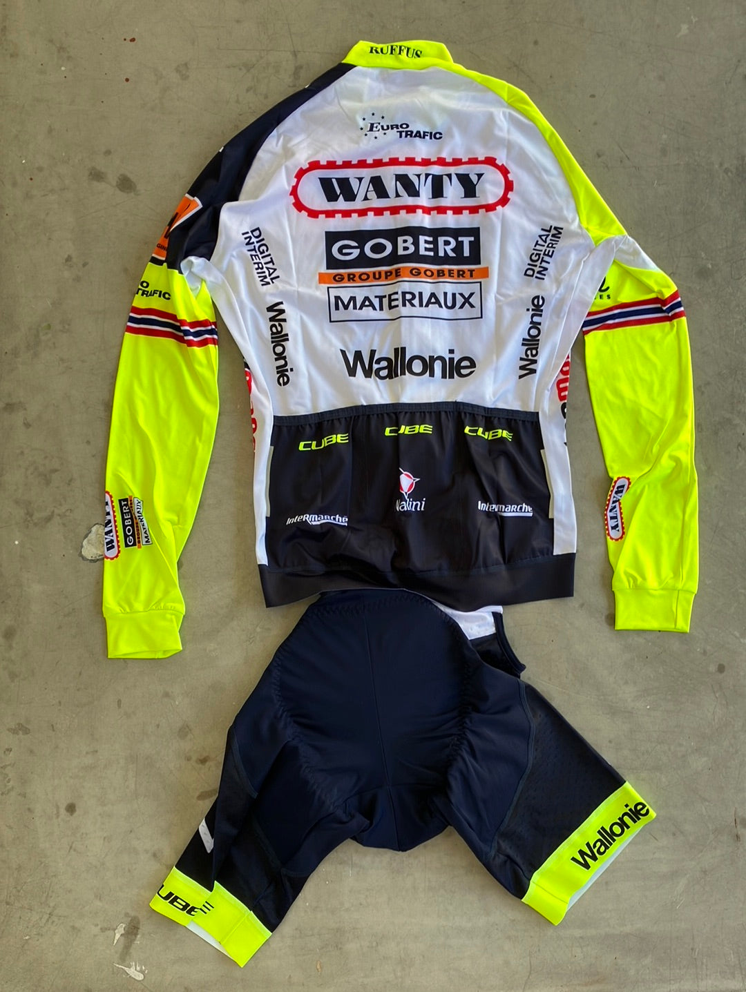 Cycling Kit Bundle - Winter Jersey Long Sleeve & Bib Shorts | Nalini | Intermarche Wanty | Pro-Issued Cycling Kit