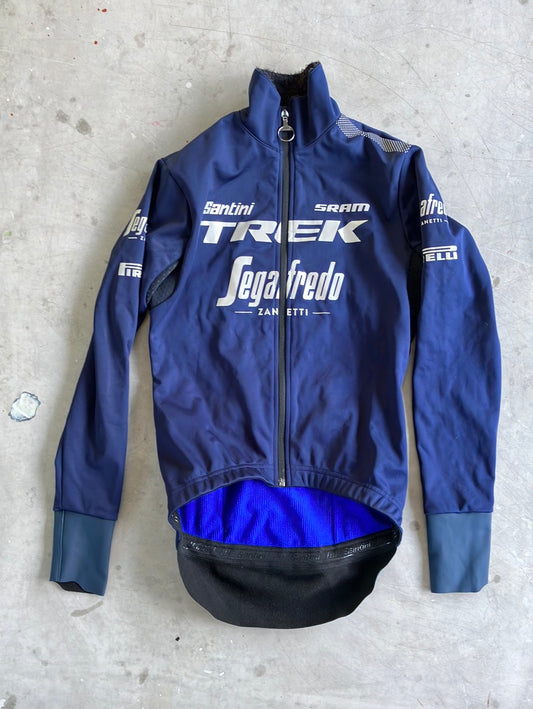 Trek Segafredo | Santini Winter Gabba Jacket | Navy | Pro-Issued Team Kit