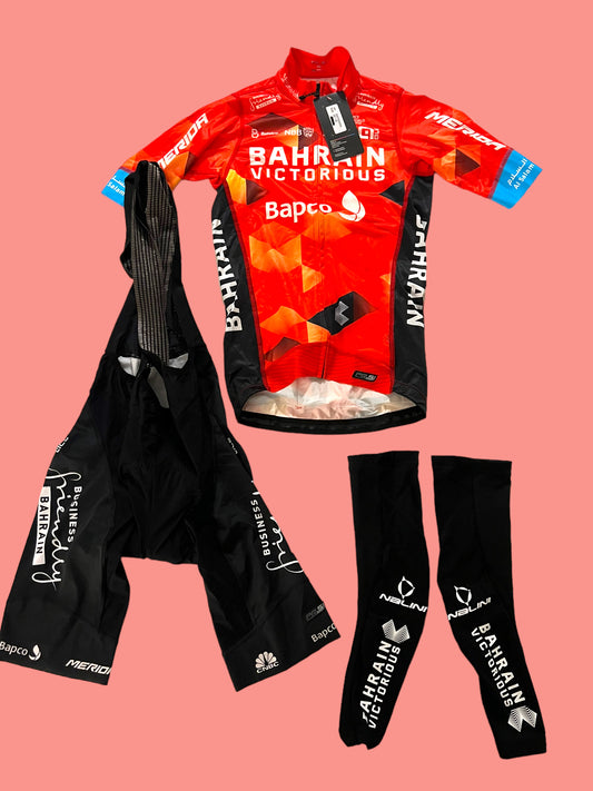 Cycling Kit Bundle - Short Sleeve Jersey + Bib Shorts Bundle | Ale | Bahrain Victorious | Pro Cycling Kit