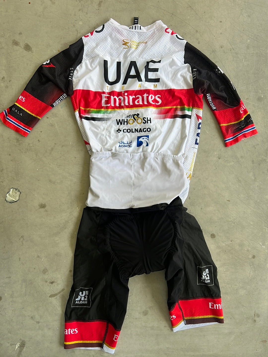 Summer Road Suit with Norwegian Champion Bands | Champion System | UAE Emirates | Pro-Issued Cycling Kit