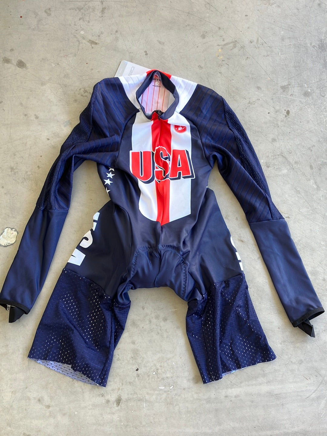 Bodypaint 3.3 Speedsuit Long Sleeve TT Suit | Castelli | USA Men National Team | Pro-Issued Cycling Kit