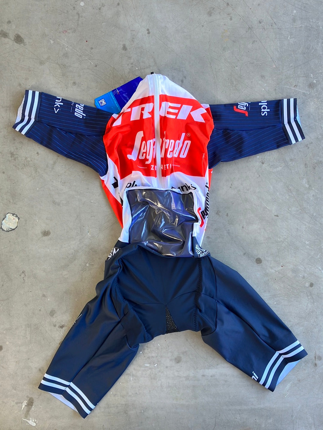 Trek Segafredo | Santini Short Sleeve TT Suit | Navy | XS | Pro-Issued Team Kit