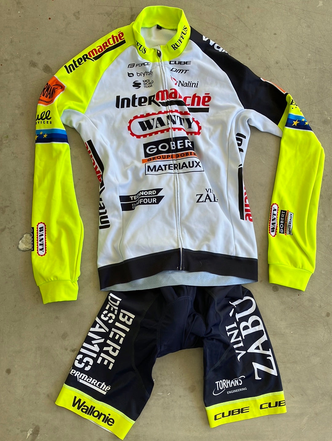 Intermarche | Nalini Bundle - Winter Jacket & Bibs | M | Pro-Issued Team Kit