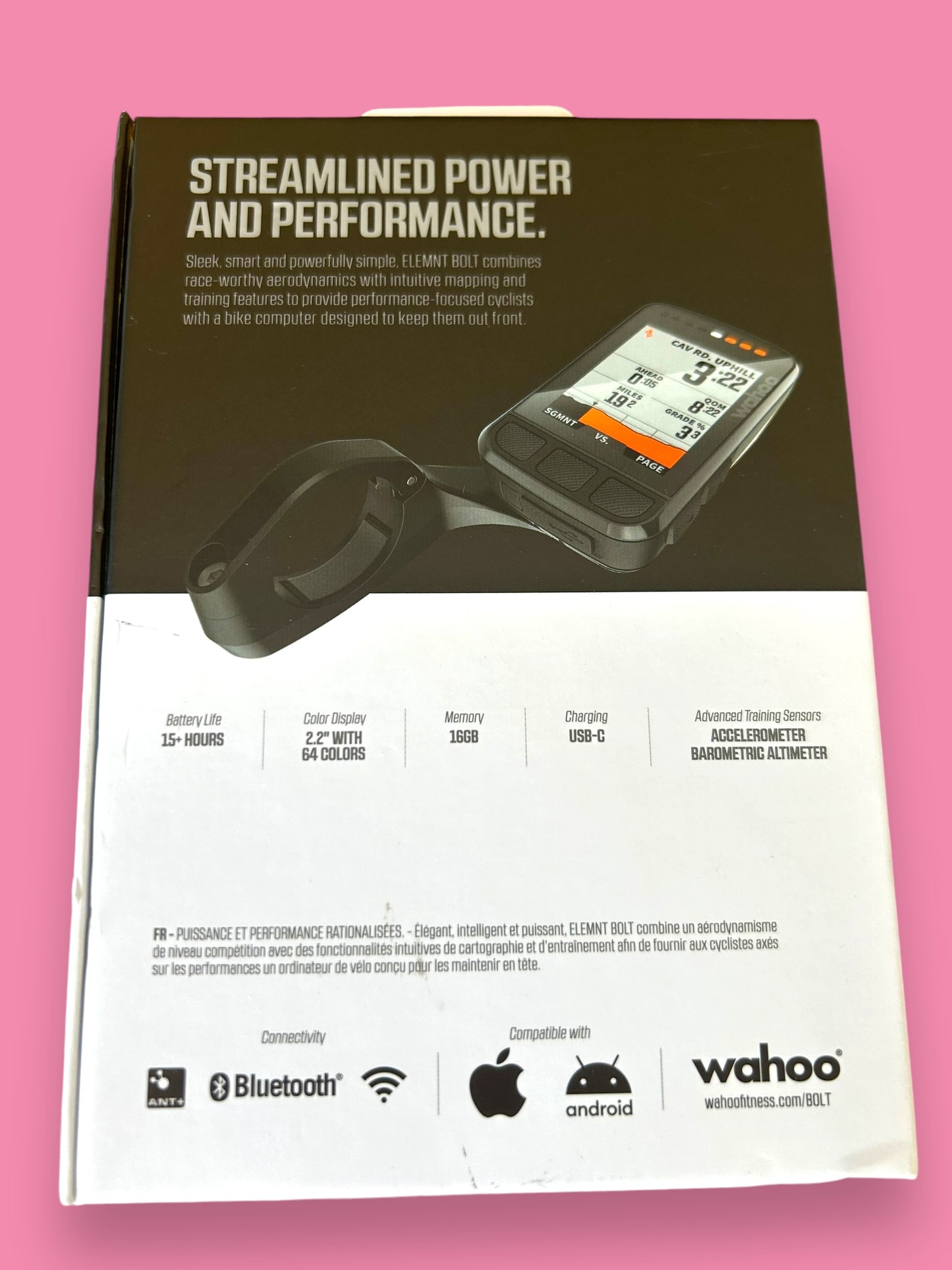 Bike Computer ELEMNT Bolt 2 | Wahoo | EF Education First Mens | Pro Team Cycling Kit