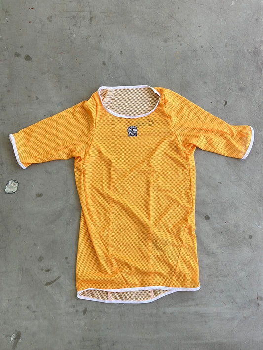 Uno-X | Bioracer Short Sleeve Base Layer | Yellow | S | Pro-Issued Team Kit