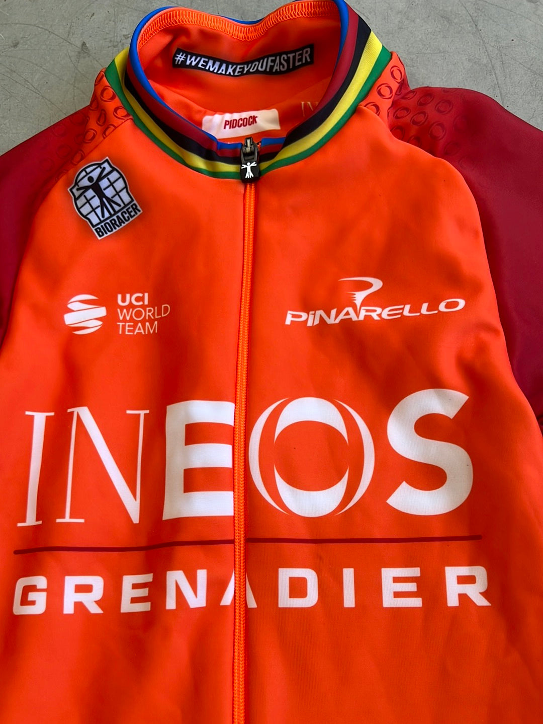 Tom Pidcock World Champion Band Jersey  | Bioracer | Ineos  | Pro Cycling Kit