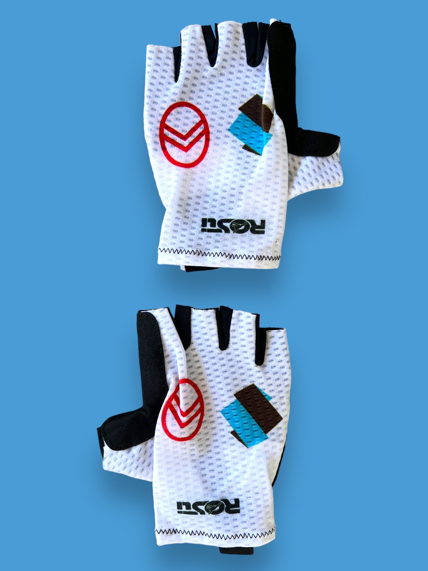 Cycling Summer Gloves Padded | Rosti | AG2R Citroen | Pro Kit