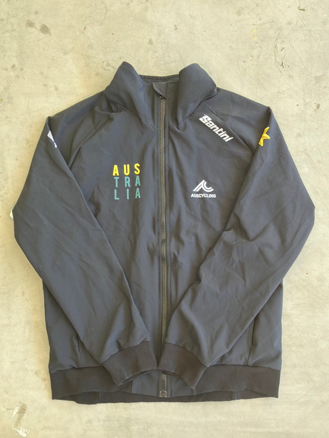 Jacket Casual World Championship UCI Rider Issue M  | Santini | Australia National AIS  | Pro Cycling Kit