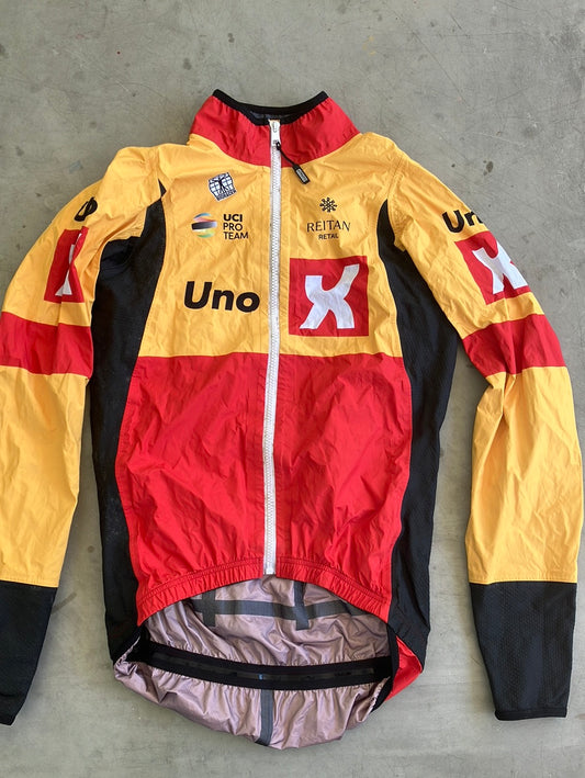 Uno-X | Bioracer Long Sleeve Rain Jacket | S | Pro-Issued Team Kit