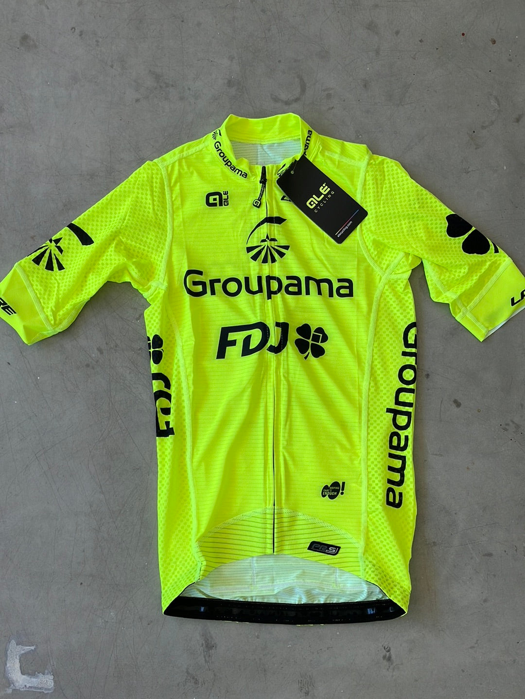 Short Sleeve Jersey | Ale | Yellow | Groupama Française des Jeux | Pro Cycling Kit