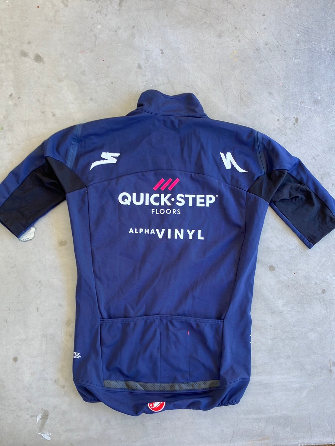 Soudal / Deceuninck Quick-Step | Castelli Short Sleeve Gabba Jacket / Jersey | Navy | Pro-Issued Team Kit