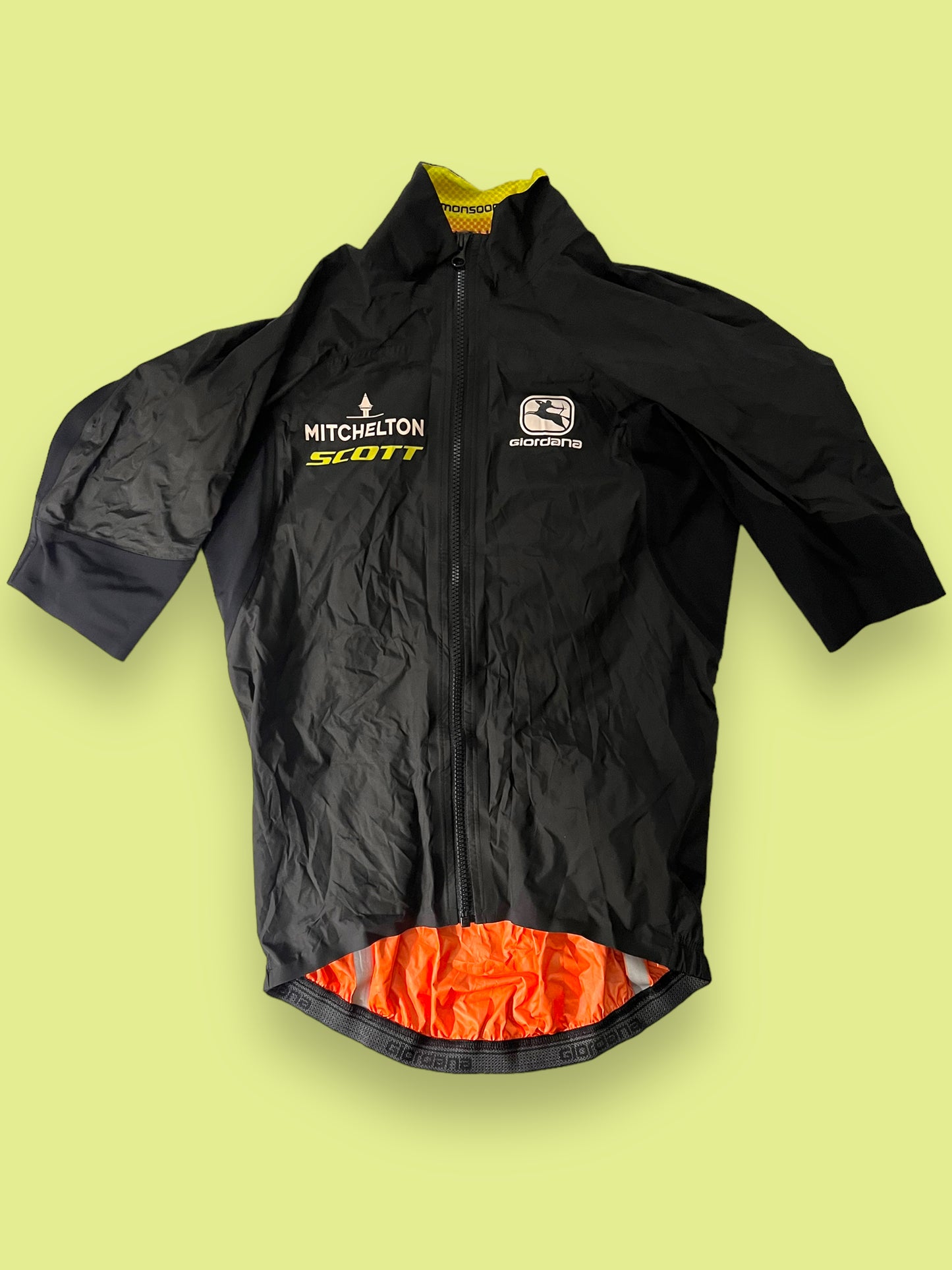 Rain Jacket Short Sleeve 'Monsoon Lyte' | Giordana | Mitchelton Scott Pro Team | Pro Cycling Kit