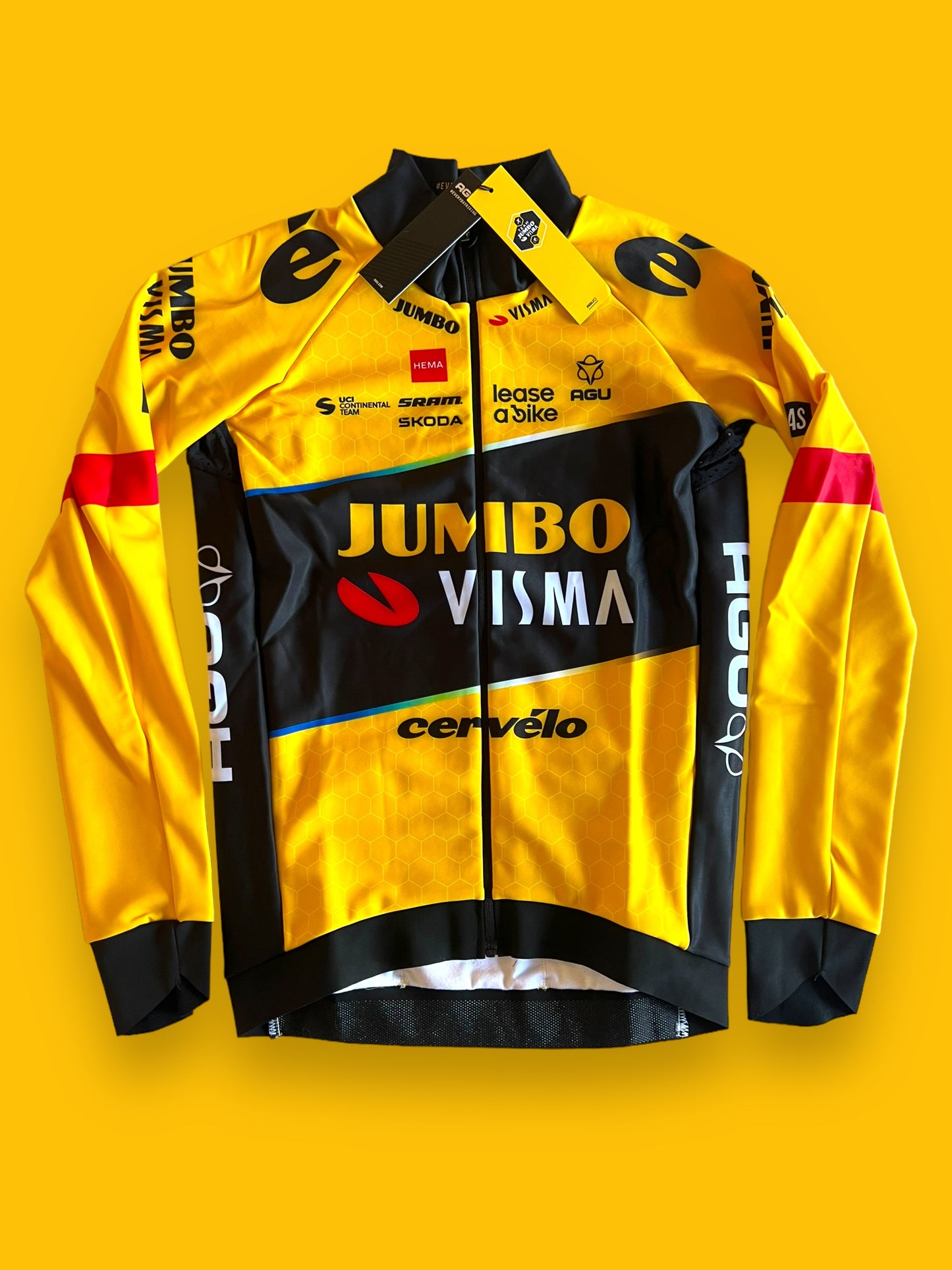 Winter Jersey Thermal Long Sleeve | Agu | Jumbo Visma | Pro Cycling Kit