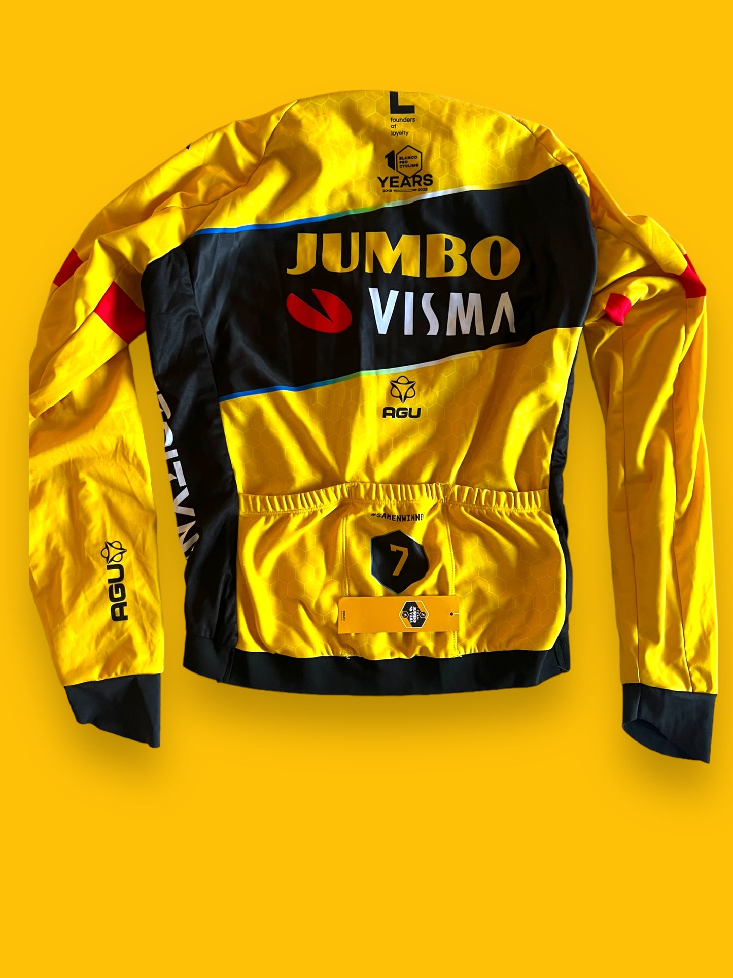 Thermal Winter Jacket with Inner Fleece Layer 'Polartec' | Agu | Jumbo Visma | Pro Cycling Kit