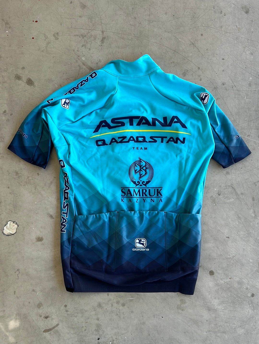 'G-Shield' Winter Jersey Thermal Short Sleeve | Giordana | Astana Qazaqstan | Pro-Issued Cycling Kit