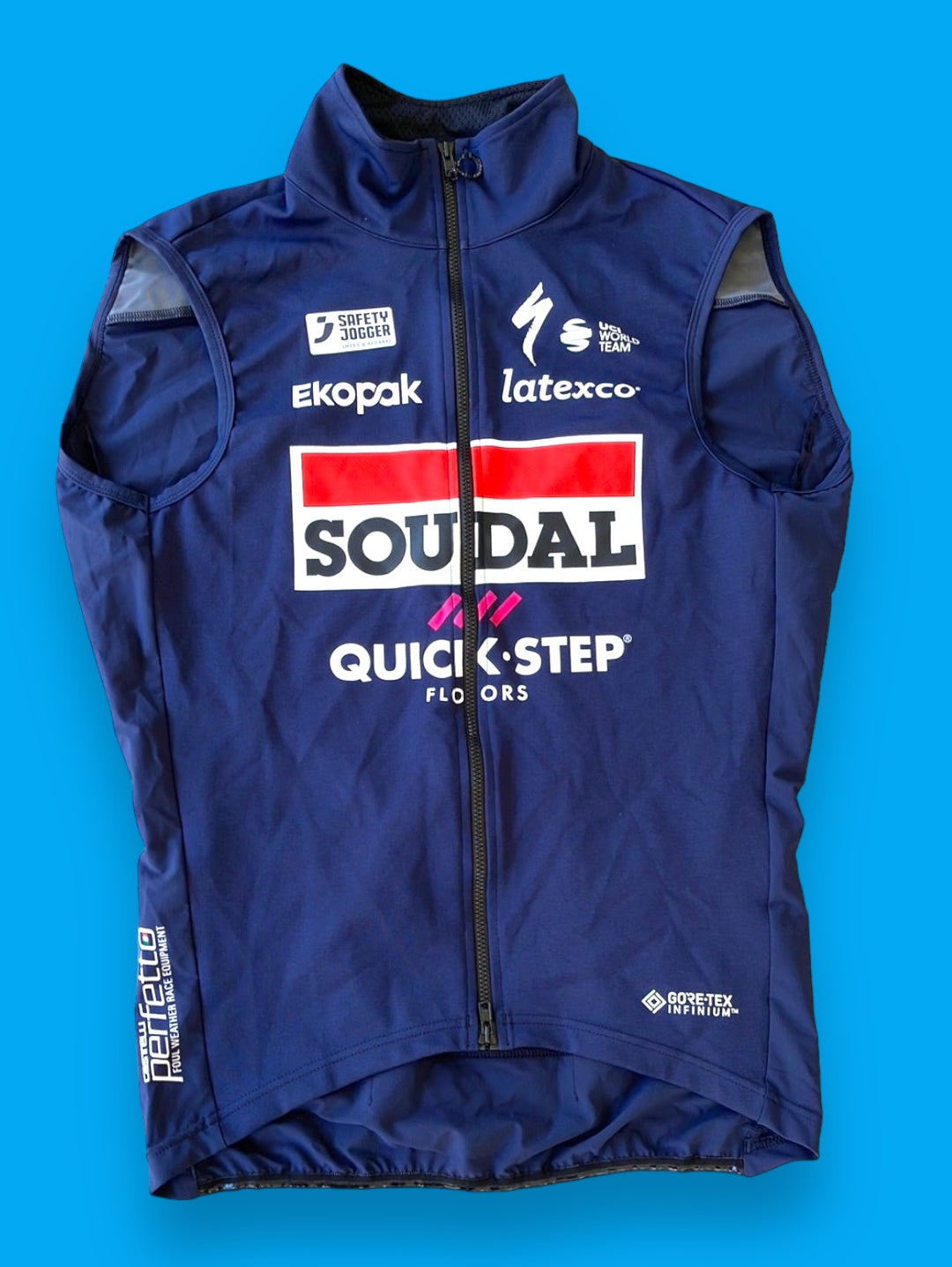 Perfetto Vest / Gilet | Castelli | Blue | Quick-Step Soudal  | Pro Cycling Kit