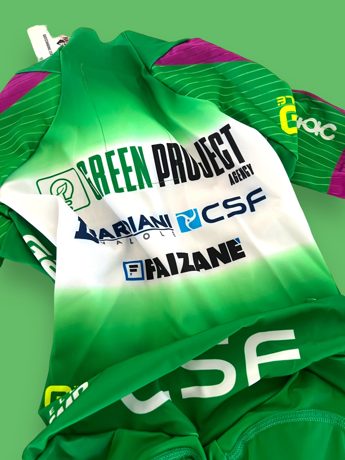 Long Sleeve TT Suit + Gloves Bundle | Ale | Bardiani Green Project Pro Team | Pro Cycling Kit