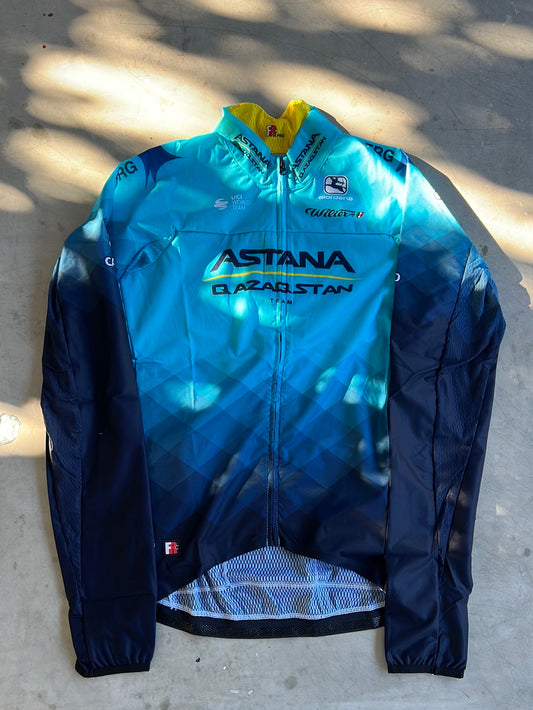 'FRC-Pro' Rain Jacket Long Sleeve Wind / Rain Jacket  | Giordana | Astana Qazaqstan | Pro-Issued Cycling Kit