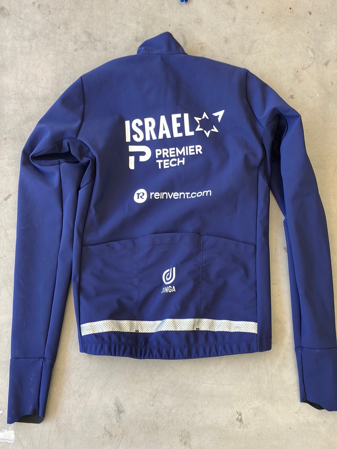 Long Sleeve Gabba Rain Jacket Thermal Winter|Jinga | Blue | Israel Premier Tech IPT | Pro Cycling Kit