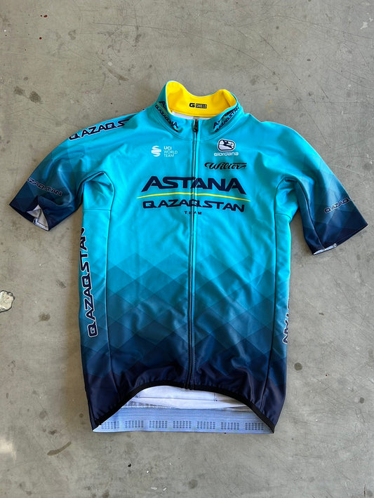 'G-Shield' Winter Jersey Thermal Short Sleeve | Giordana | Astana Qazaqstan | Pro-Issued Cycling Kit