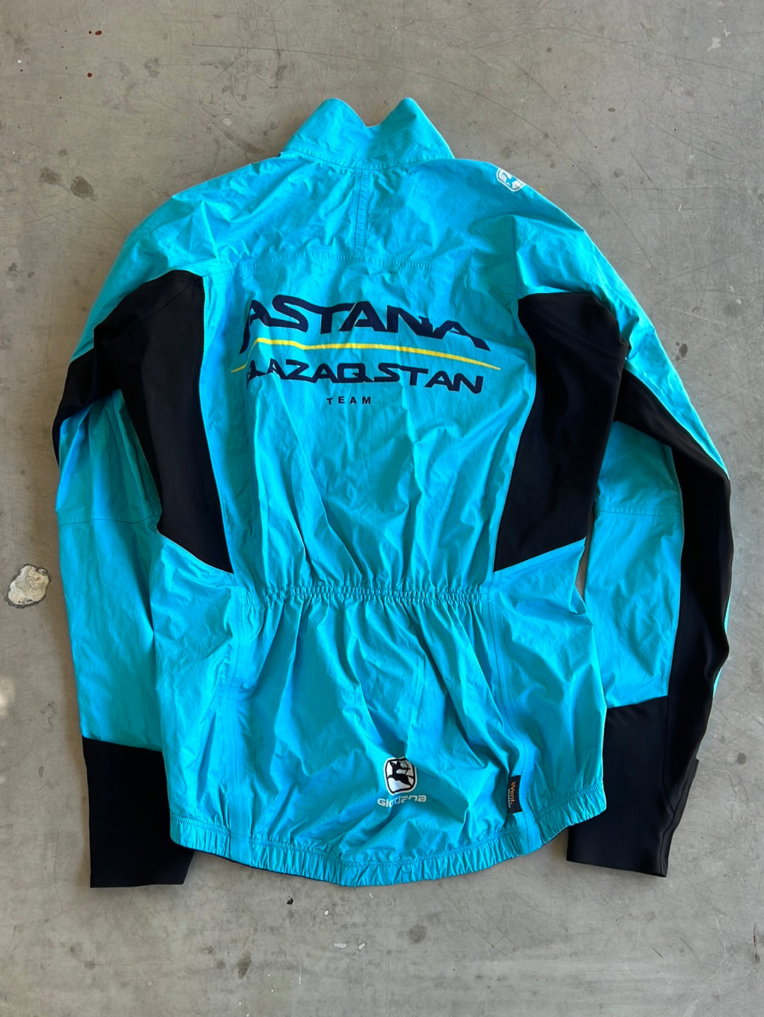 'Monsoon Lyte' Rain Jacket Long Sleeve | Giordana | Astana Qazaqstan | Pro-Issued Cycling Kit