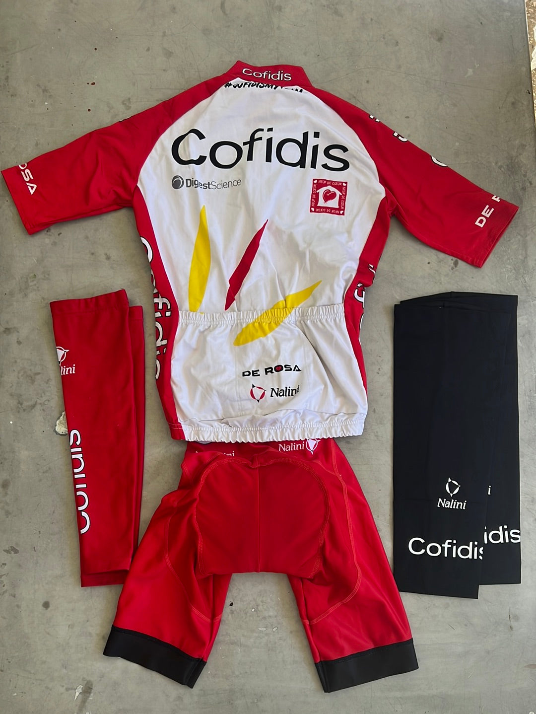 Cycling Kit Bundle - Jersey, Bibs, Arm & Knee Warmers | Nalini | Cofidis | Pro-Issued Cycling Kit