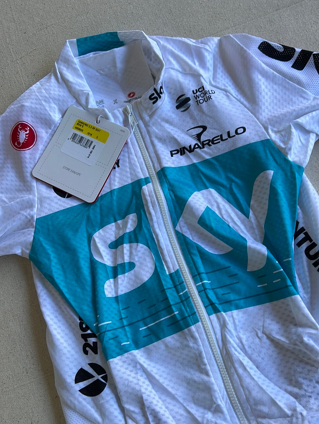 Race Suit / Speed Suit San Remo 3.3 | Castelli | Team Sky | Pro Cycling Kit