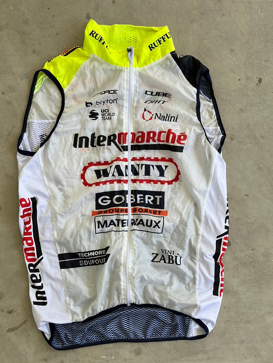 Intermarche | Nalini Wind Vest / Gilet | M | Pro-Issued Team Kit