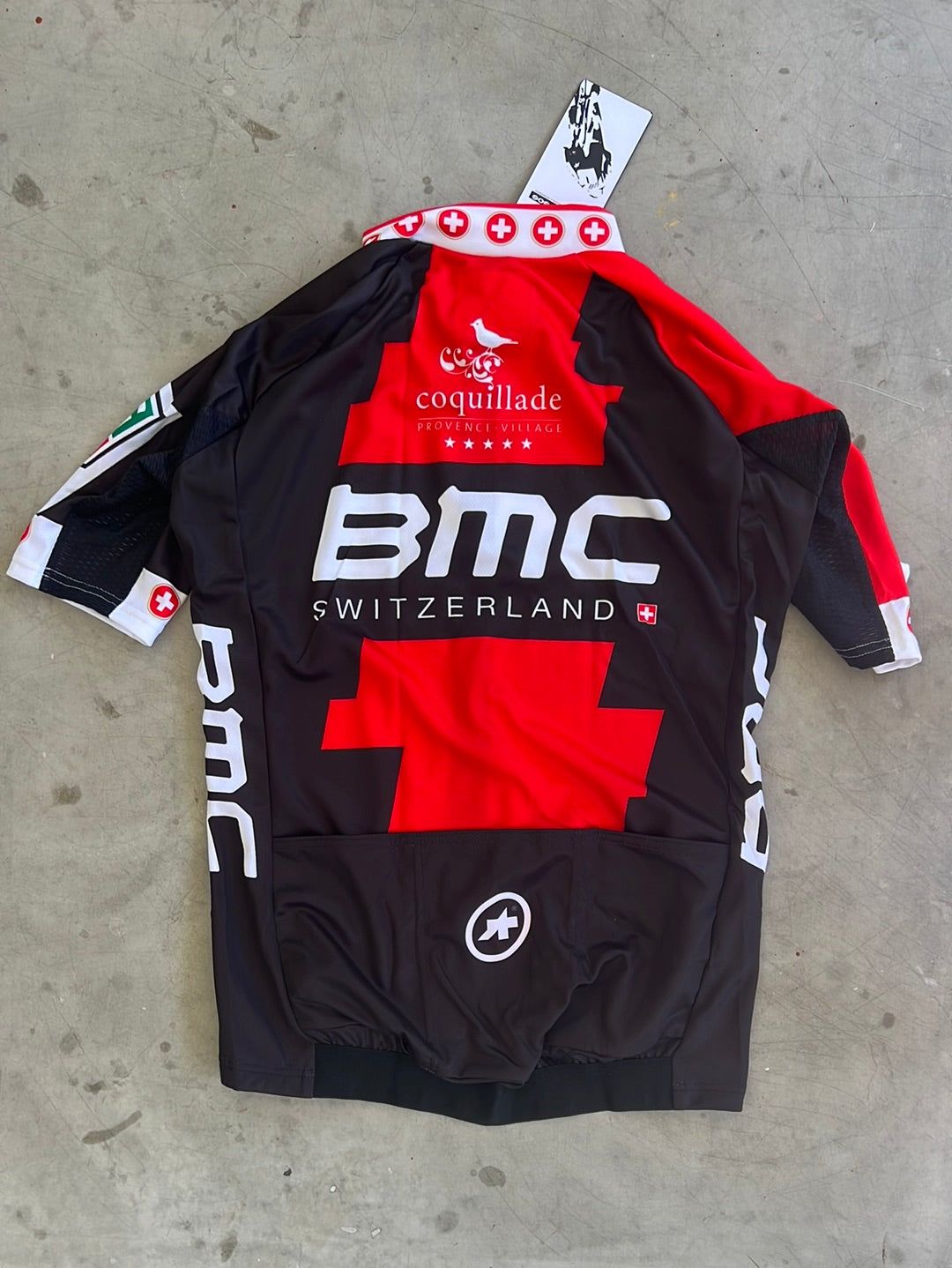 BMC Short Sleeve Jersey Swiss Champion Assos BMC Pro Cycling Kit