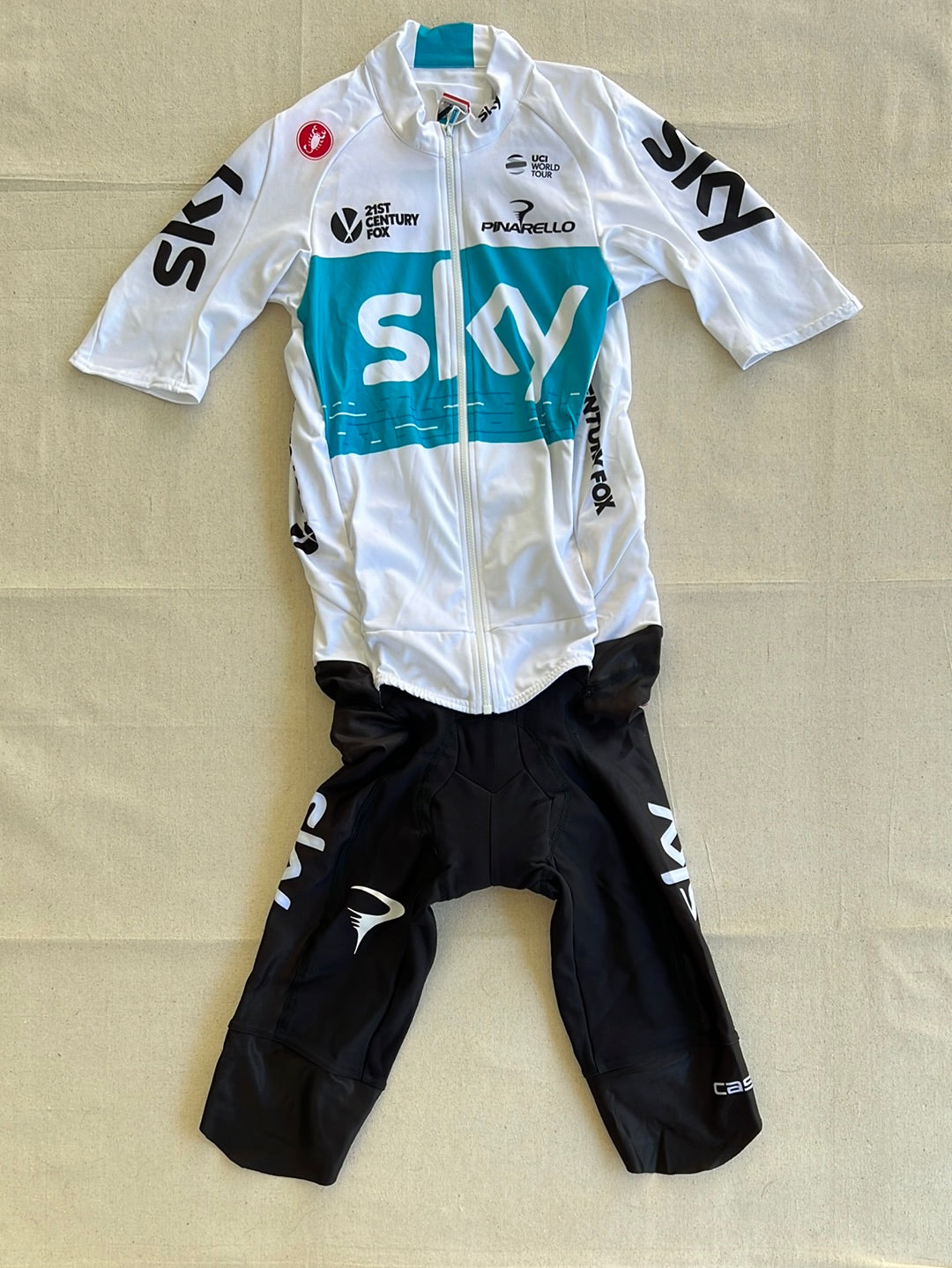 Cool Weather Road Suit Short Sleeve | Castelli | Team Sky | Pro Cyclin ...
