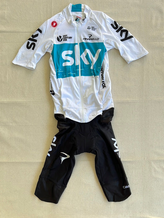 Cool Weather Road Suit Short Sleeve | Castelli | Team Sky | Pro Cycling Kit