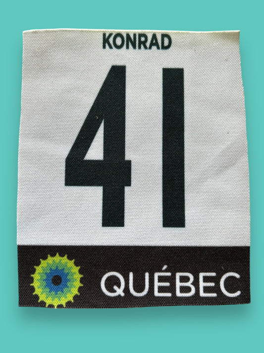 Pro Rider Tour de Quebec Race Number (41) - Original | Pro Team Cycling Kit (Copy)