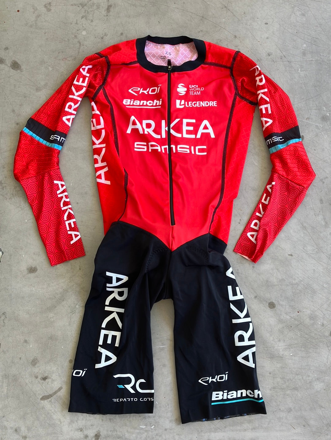 Arkea Samsic | Ekoi Long Sleeve TT Suit | Red | Pro-Issued Pro Team Kit