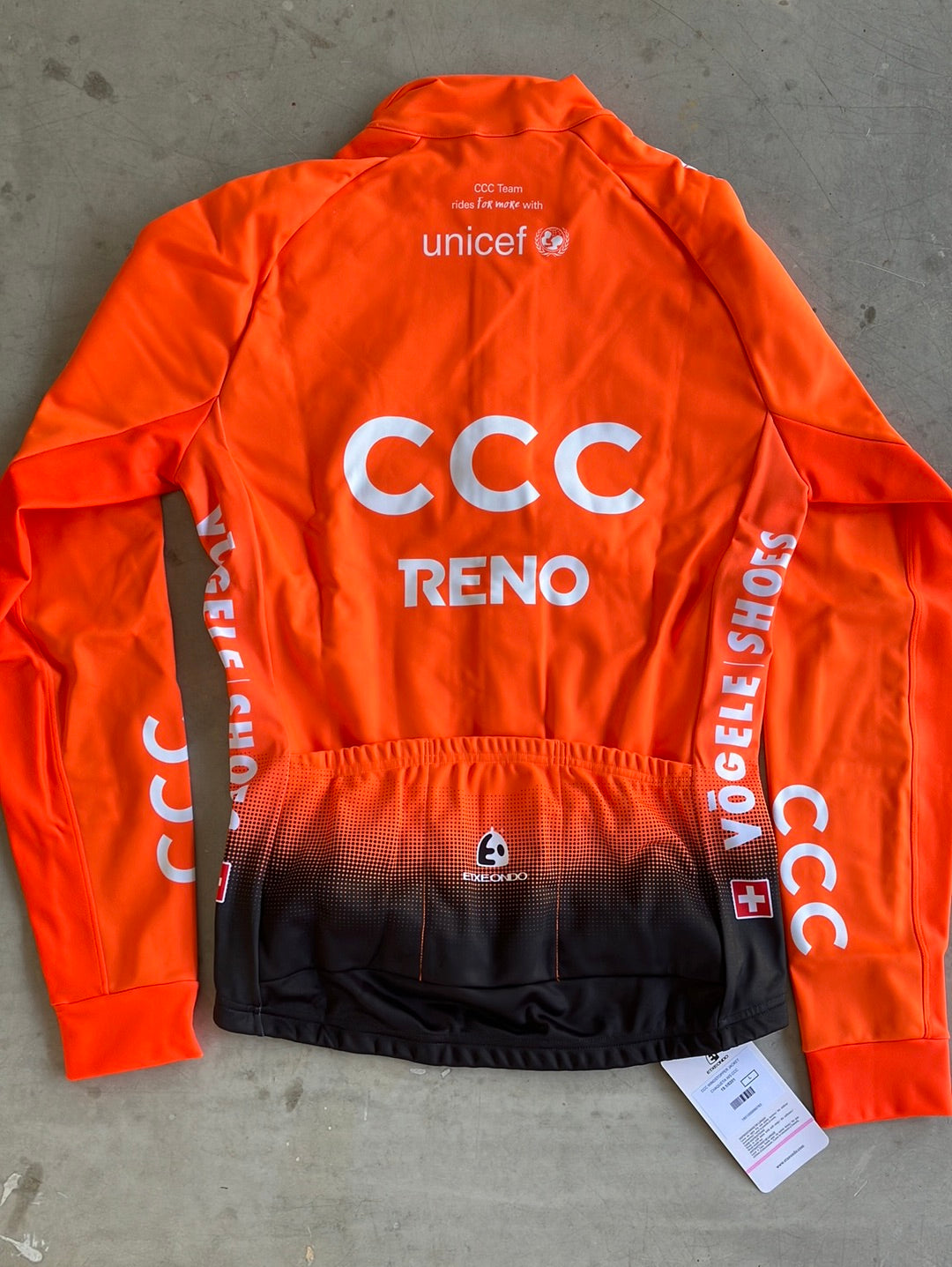 Thermal Winter Jacket Long Sleeve Gore Windstopper  |Extendo |CCC Reno Giant |Pro Cycling Kit