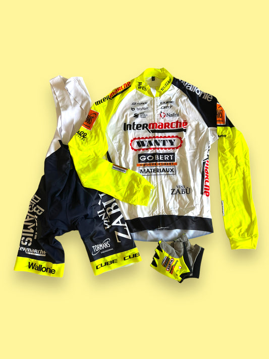 Jersey, Bib Shorts & Gloves Bundle | Nalini | Intermarche Wanty Gobert | Pro Team Cycling Kit