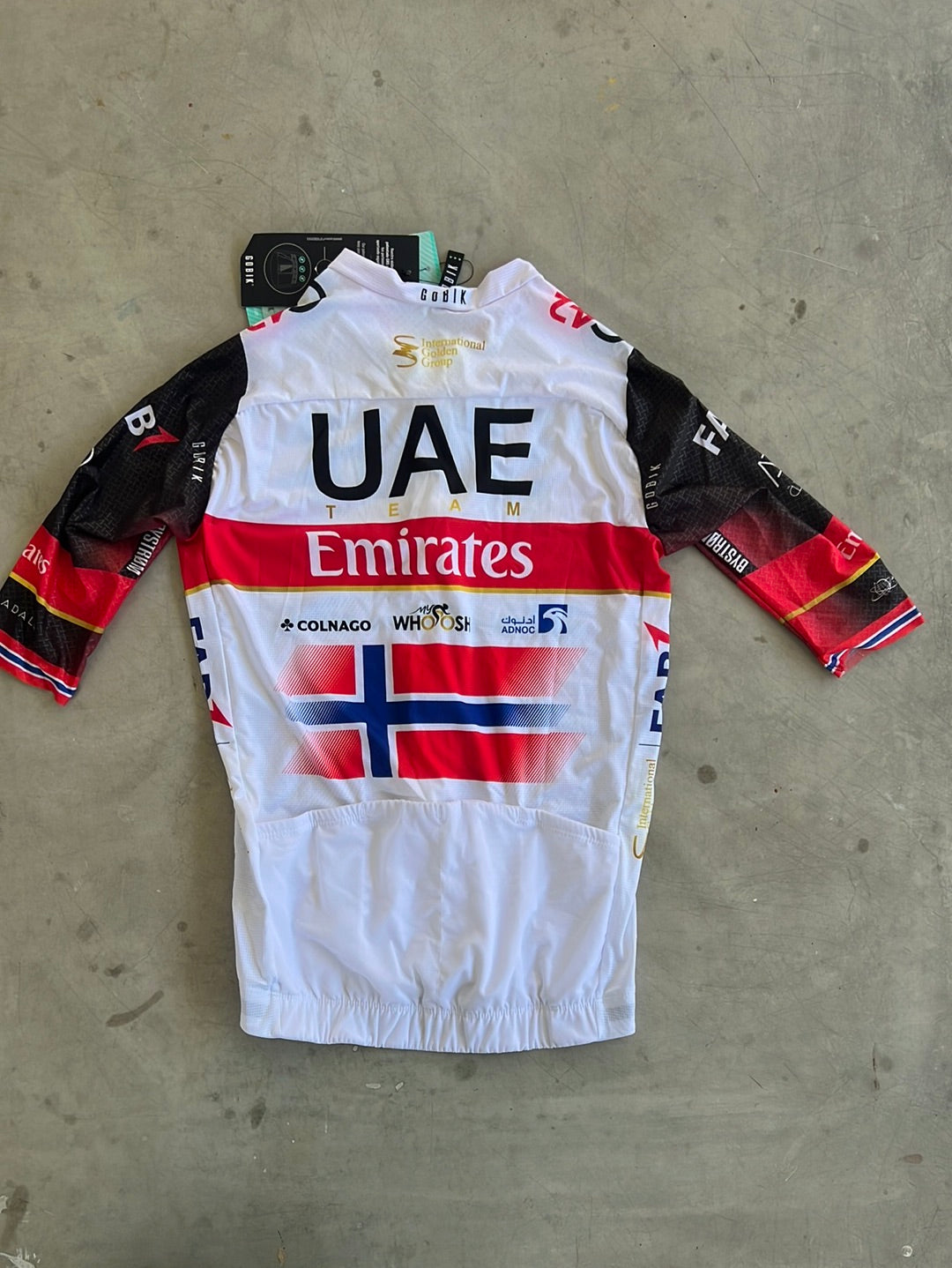 Short Sleeve Jersey - Norwegian National Champion | Gobik | UAE Emirates | Pro-Issued Cycling Kit