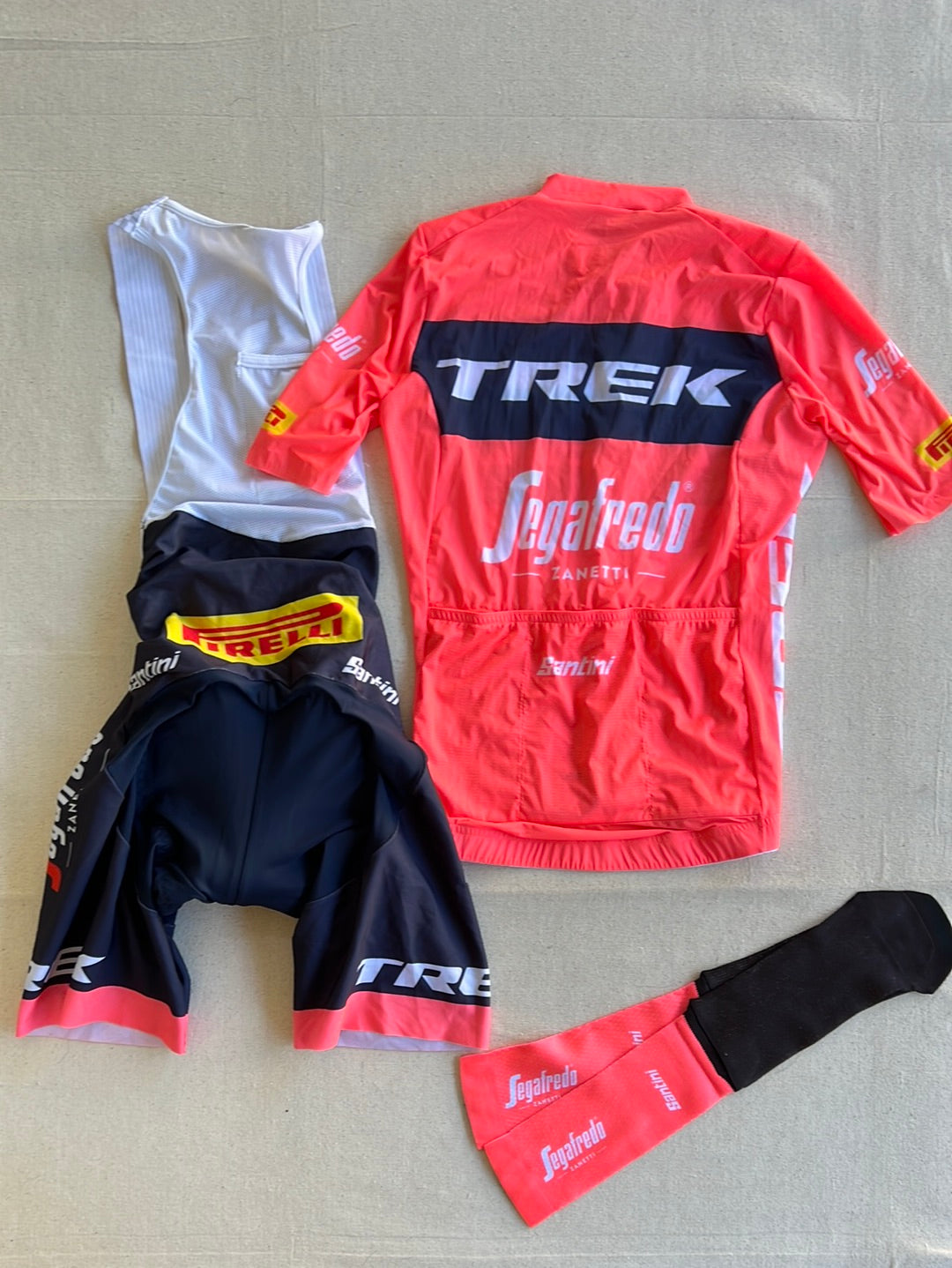 Women's Cycling Kit Bundle - Jersey, Bib Shorts & Socks | Santini | Trek Segafredo Women's Team | Pro Cycling Kit