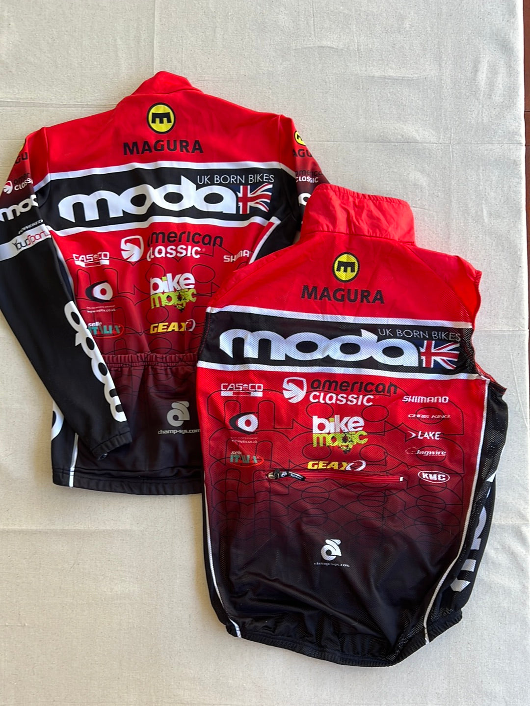 Cycling Kit Bundle - Long Sleeve Thermal Jersey & Wind Vest / Gilet | Moda Pro Team | Pro Cycling Kit