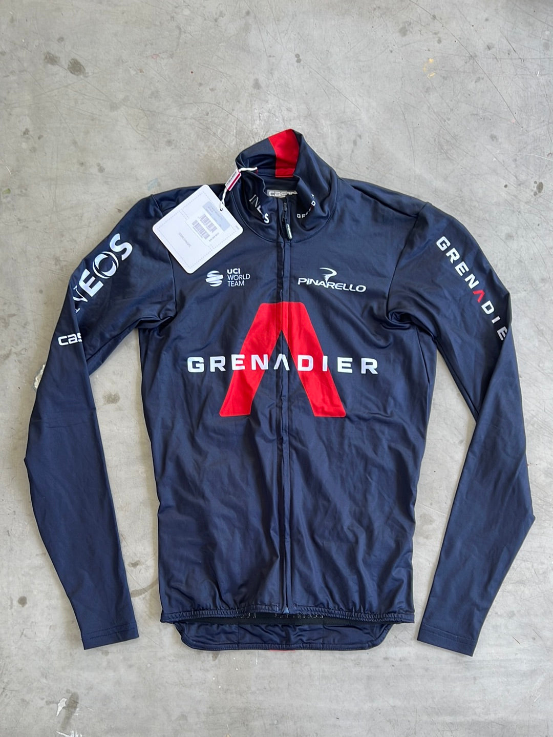 Mid-Weight FZ Jersey Long Sleeve | Castelli | Ineos Grenadiers | Pro-Issued Cycling Kit