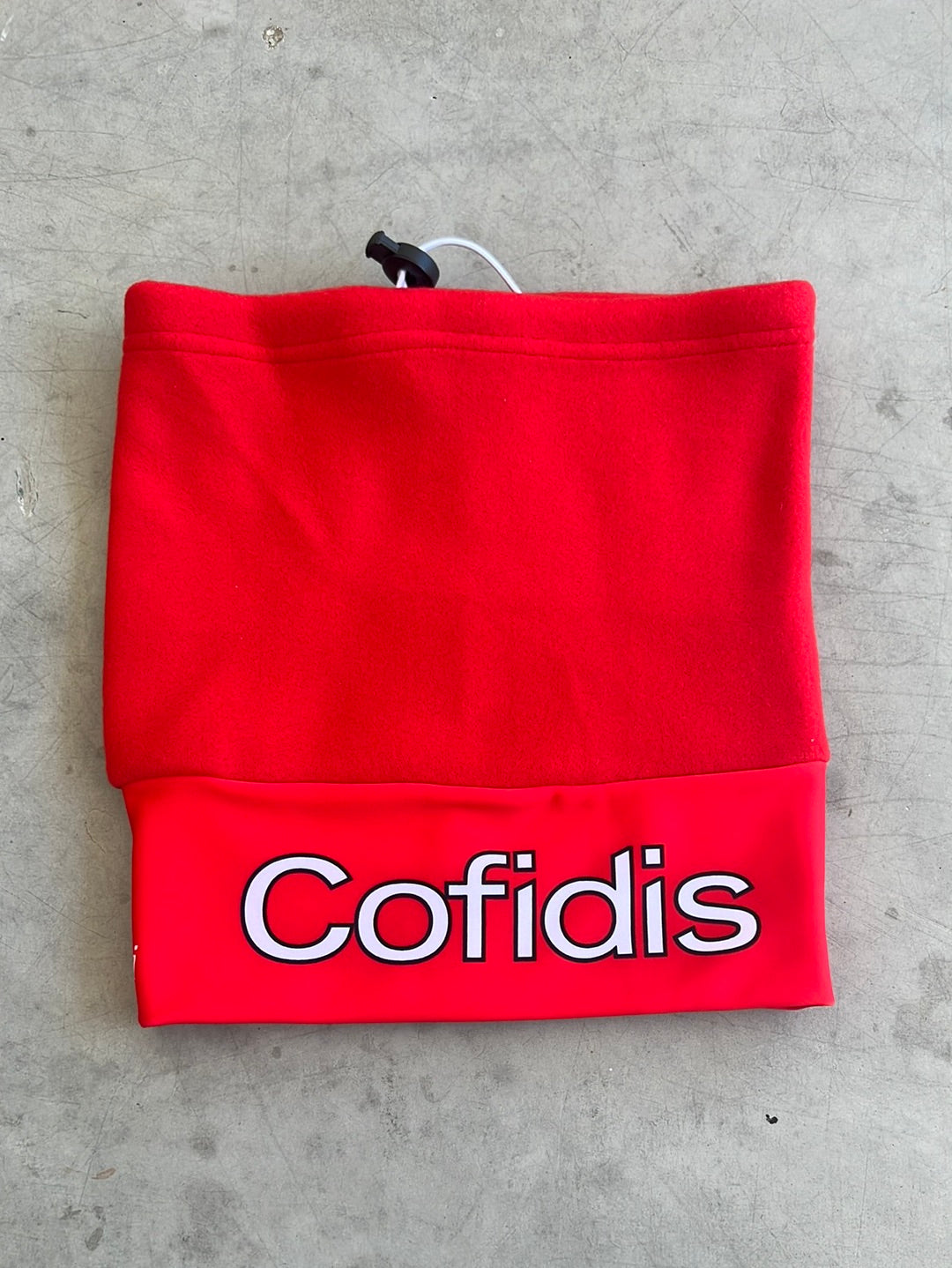 Cofidis | Nalini 2-in-1 Thermal Neck Warmer / Beanie | Red | Pro-Issued Pro Team Kit