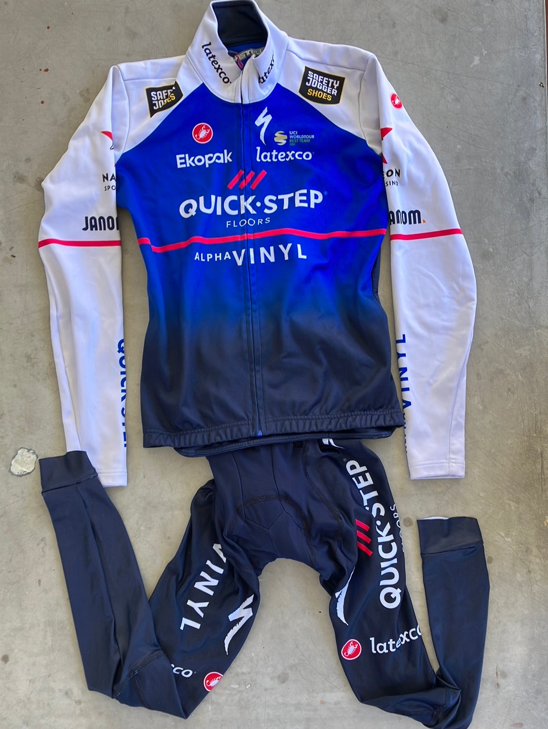 Soudal / Deceuninck Quick-Step | Castelli Winter Bundle - Thermal Jersey & Padded Tights | Pro-Issued Team Kit