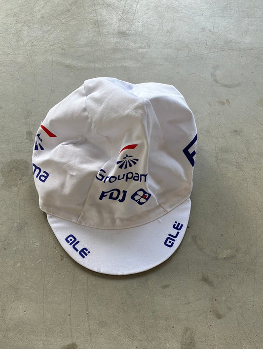 Cycling Cap / Casquette | Ale | White | Groupama Française des Jeux | Pro Cycling Kit