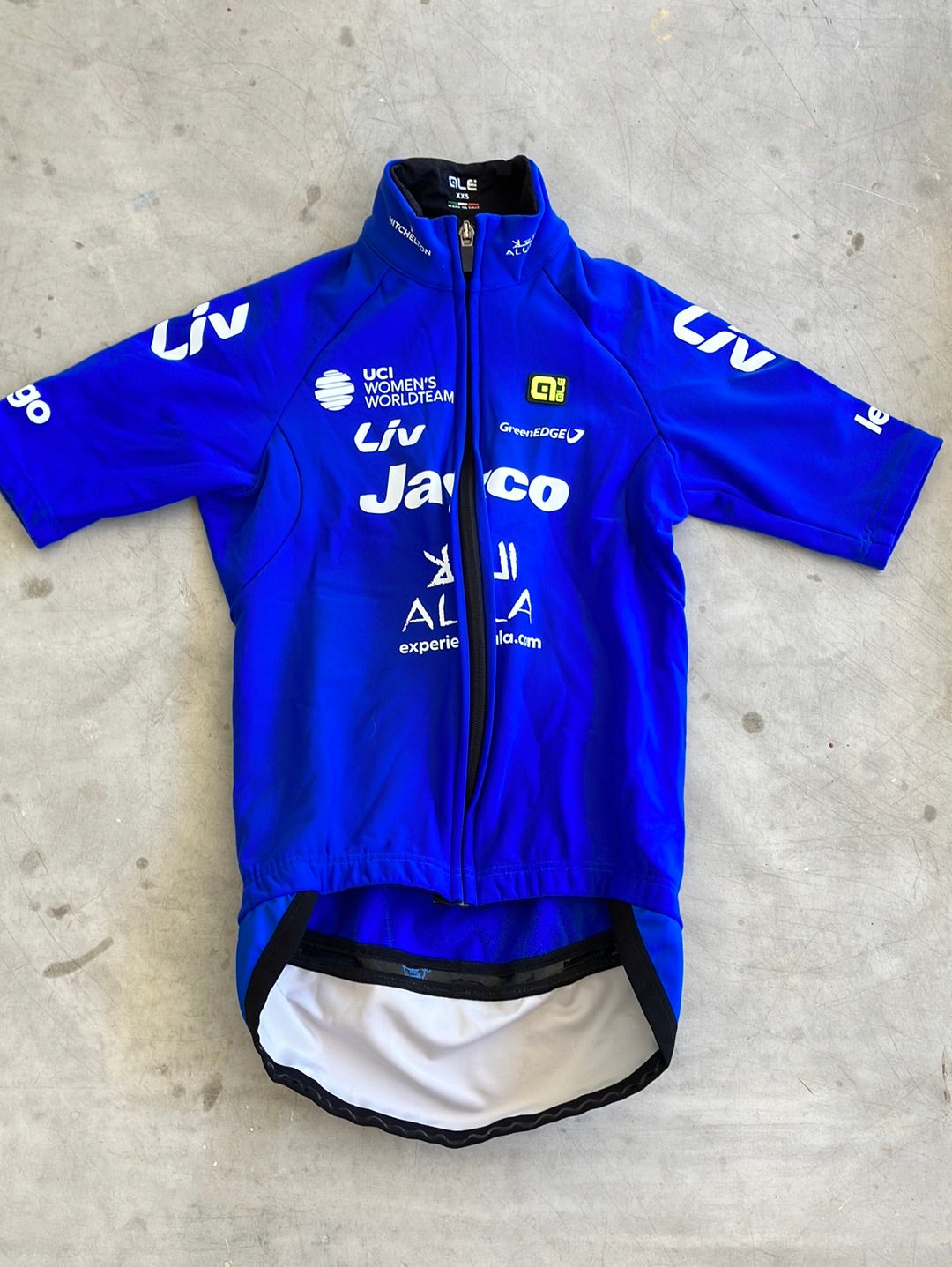 Women's Gabba-Style Jacket Winter Waterproof Short Sleeves | Ale | Jayco Alula Women | Pro-Issued Cycling Kit