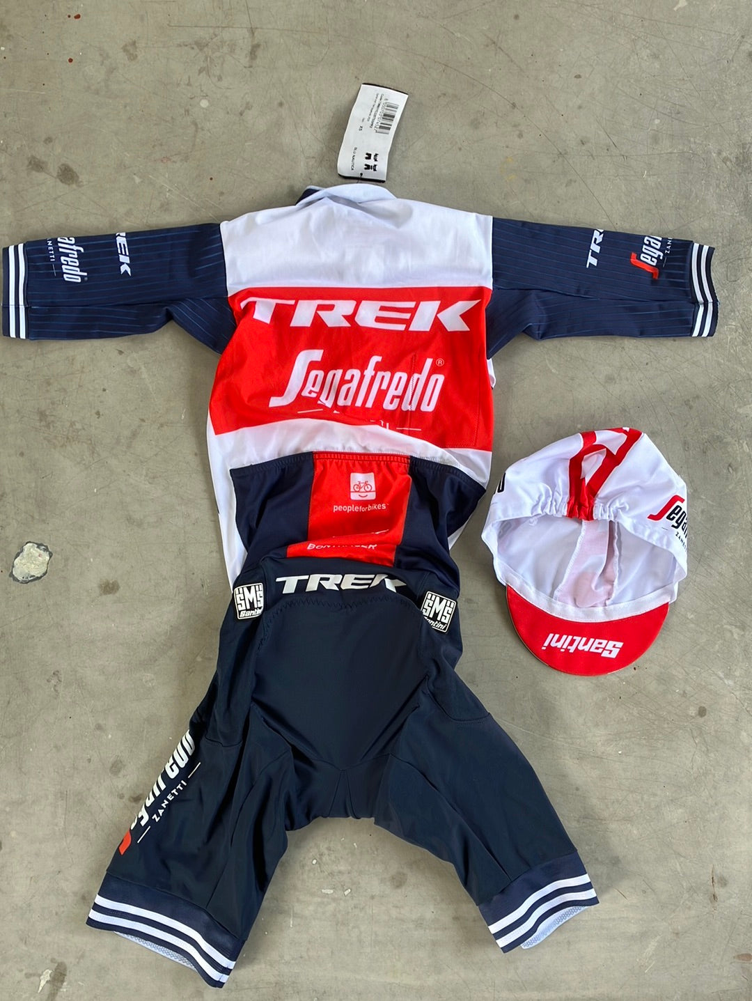 Cycling Kit Bundle - Aero Road Suit & Cap | Santini | Trek Segafredo | Pro-Issued Cycling Kit