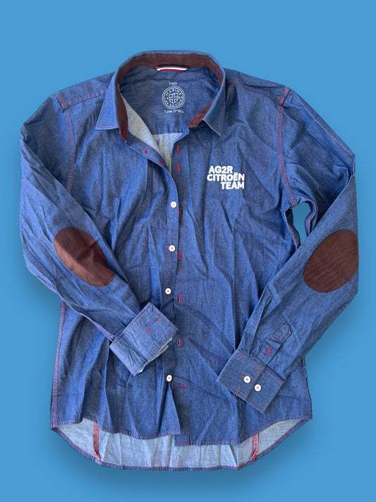 Casual Denim Shirt | Marine de Savoie |  AG2R Citroen | Pro Cycling Kit