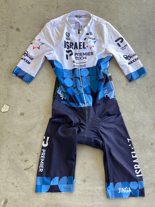 Aerosuit  - Lightweight Aerodynamic Cycling Summer Race Suit / Skinsuit | No Pinz |  Israel Premier Tech IPT | Pro Cycling Kit