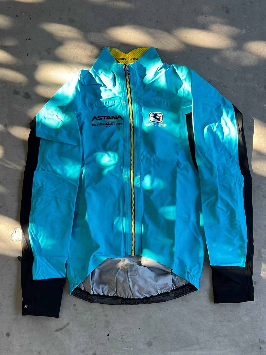 'Monsoon' Rain Jacket  Long Sleeve | Giordana | Astana Qazaqstan | Pro-Issued Cycling Kit