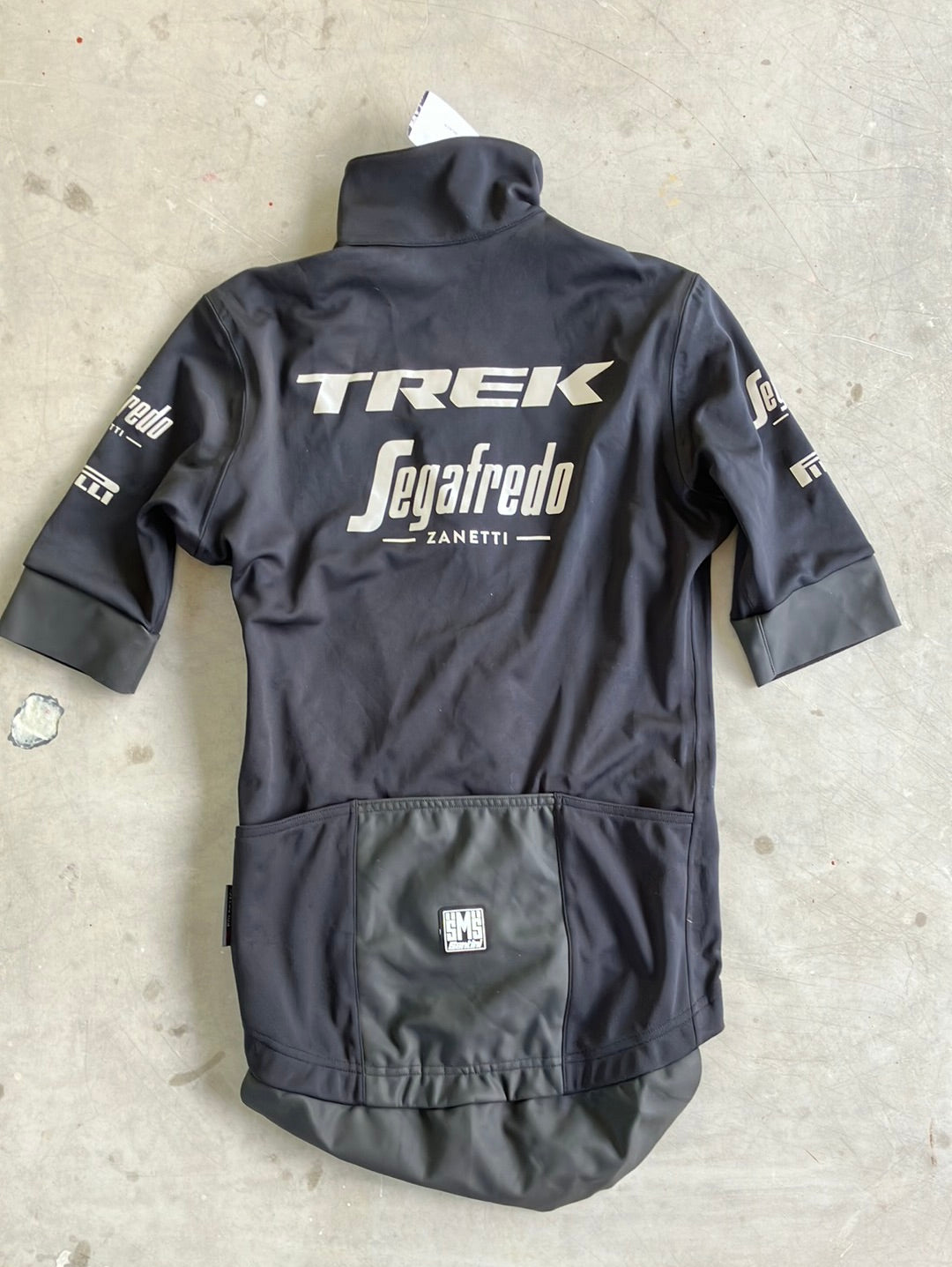 Trek Segafredo | Santini Short Sleeve Gabba Jacket | Black | S | Pro-Issued Team Kit