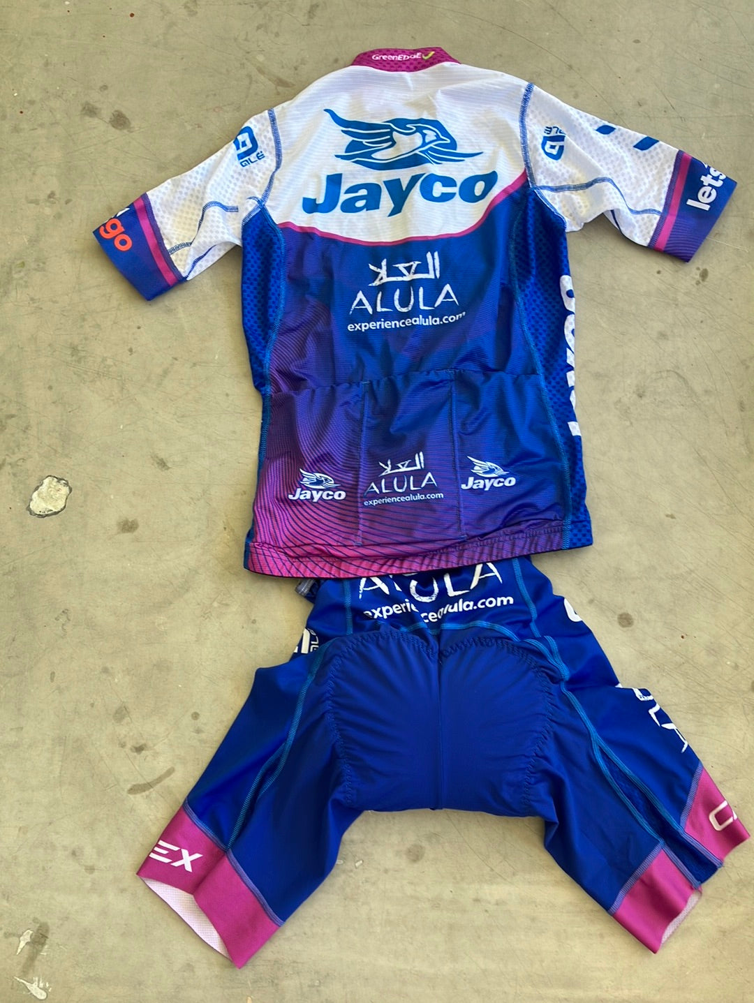 Women's Summer Jersey & Bib Shorts Bundle | Ale | Jayco Alula Women | Pro-Issued Cycling Kit